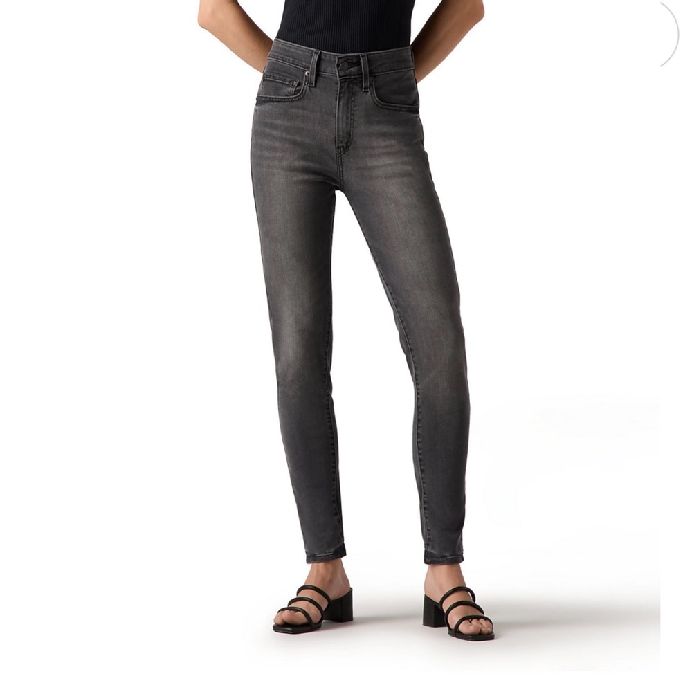 Levi's Premium 721 High Rise Jeans in Dark Gray